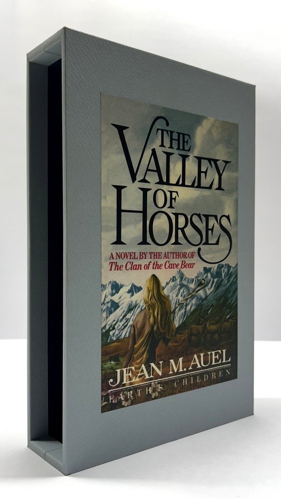CUSTOM  SLIPCASE for Jean M. Auel - VALLEY OF THE HORSES - 1st Edition / 1st Printing