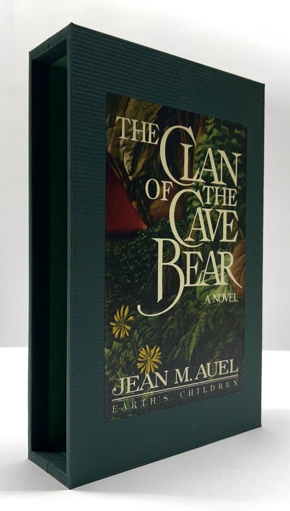 CUSTOM  SLIPCASE for Jean M. Auel - CLAN OF THE CAVE BEAR - 1st Edition / 1st Printing
