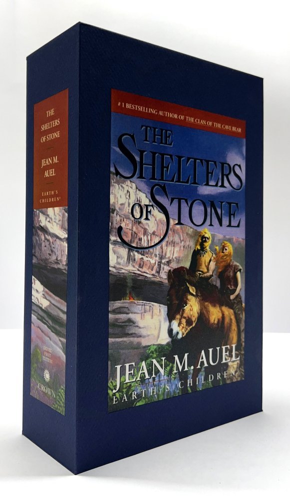 CUSTOM  SLIPCASE for Jean M. Auel - SHELTERS OF STONE - 1st Edition / 1st Printing
