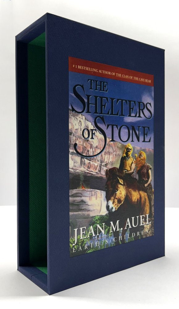 CUSTOM  SLIPCASE for Jean M. Auel - SHELTERS OF STONE - 1st Edition / 1st Printing