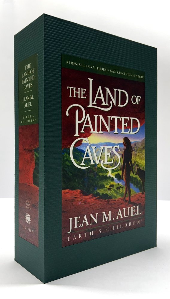 CUSTOM  SLIPCASE SET for Jean M. Auel - Earth's Children Complete Set - The Clan of the Cave Bear; The Valley of Horses; The Mammoth Hunters; The Plains of Passage; The Shelters of Stone; The Land Of Panted Caves