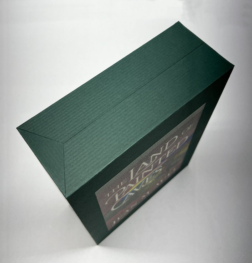 CUSTOM  SLIPCASE for Jean M. Auel - THE LAND OF PAINTED CAVES - 1st Edition / 1st Printing