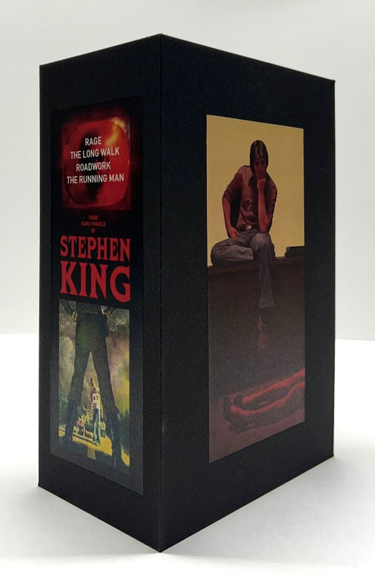 ORIG ART CUSTOM SLIPCASE for Bachman / King - The Bachman Books - Fits Signet 4 Book P/B Set with Rear Panel