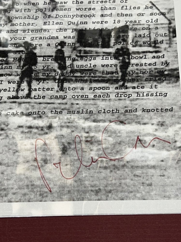 Autographed Typescript - Peter Carey - TRUE HISTORY OF THE KELLY GANG - Booker Prize winner