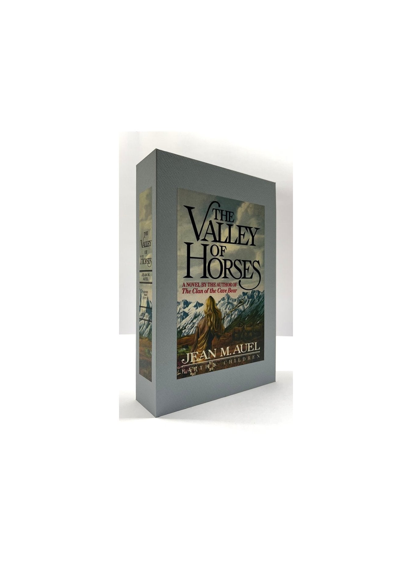 CUSTOM  SLIPCASE for Jean M. Auel - VALLEY OF THE HORSES - 1st Edition / 1st Printing