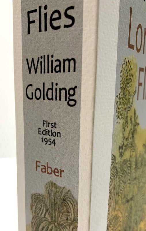 CUSTOM SLIPCASE for William Golding - LORD OF THE FLIES - 1st Edition / 1st Printing Rear Panel