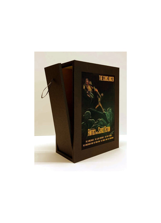 CUSTOM SLIPCASE for Stephen King - THE GUNSLINGER - Sci Fi Fantasy Mag 5 Vol PB - Rear Panel