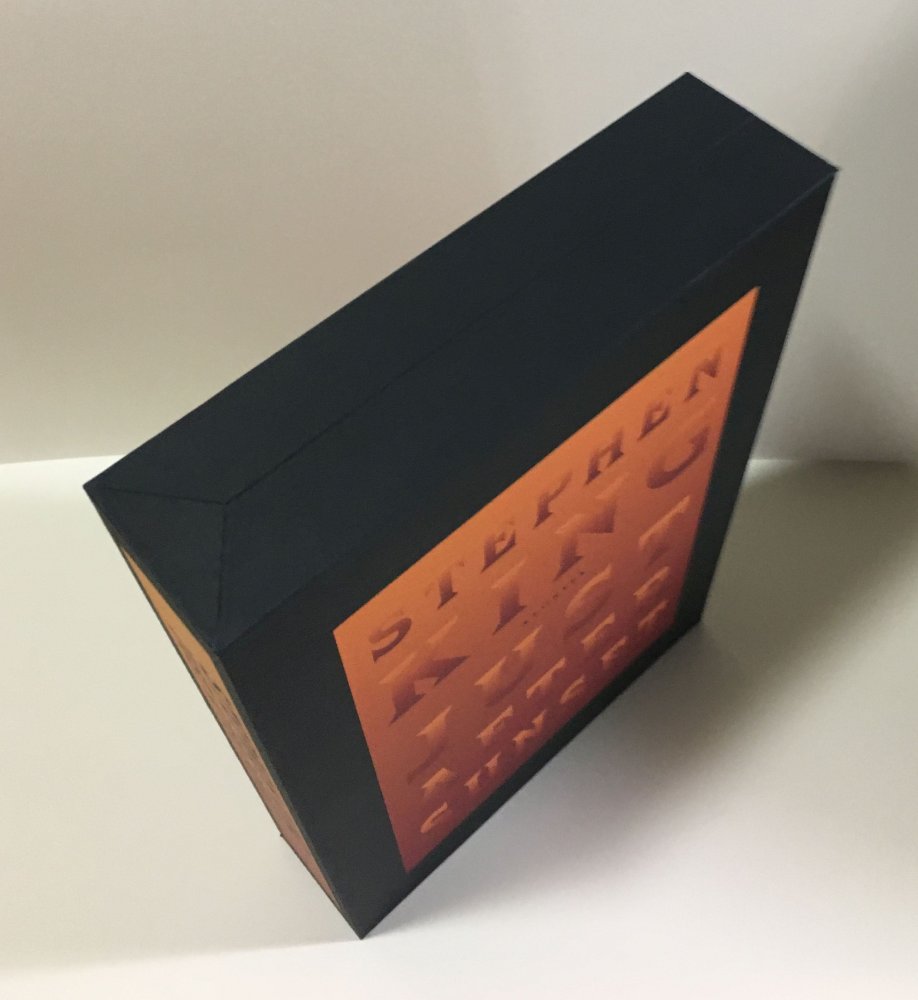 CUSTOM SLIPCASE for - Stephen King - JUST AFTER SUNSET - 1st / 1st (Orange Titles)