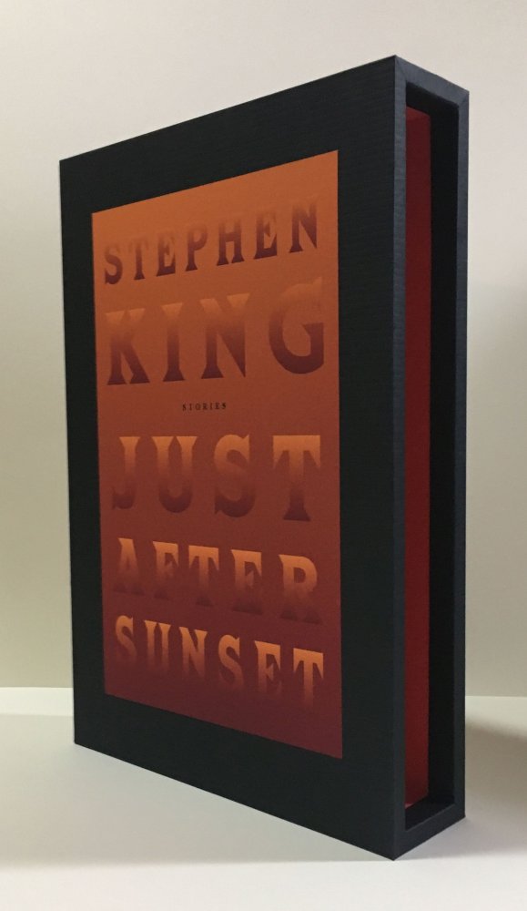 CUSTOM SLIPCASE for - Stephen King - JUST AFTER SUNSET - 1st / 1st (Orange Titles)