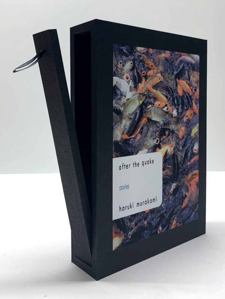 CUSTOM SLIPCASE for Haruki Murakami - AFTER THE QUAKE - 1st  / 1st - Rear Panel