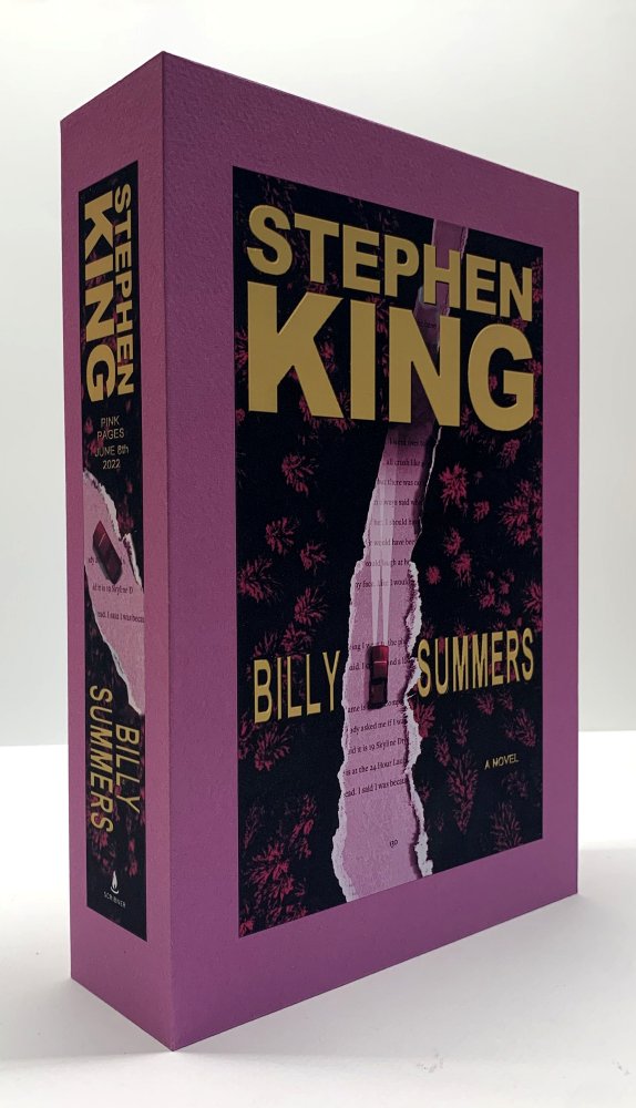 CUSTOM SLIPCASE for - Stephen King - BILLY SUMMERS - Pink Pages VIP Edition Only Rear Panel