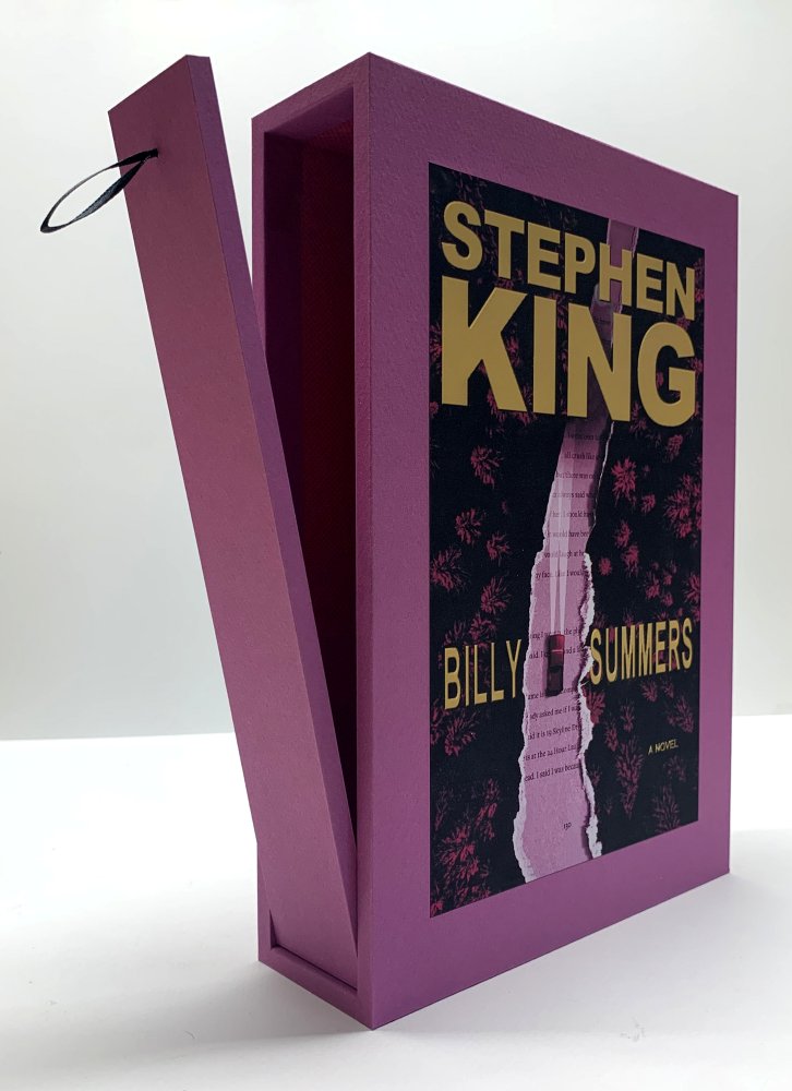 CUSTOM SLIPCASE for - Stephen King - BILLY SUMMERS - Pink Pages VIP Edition Only Rear Panel