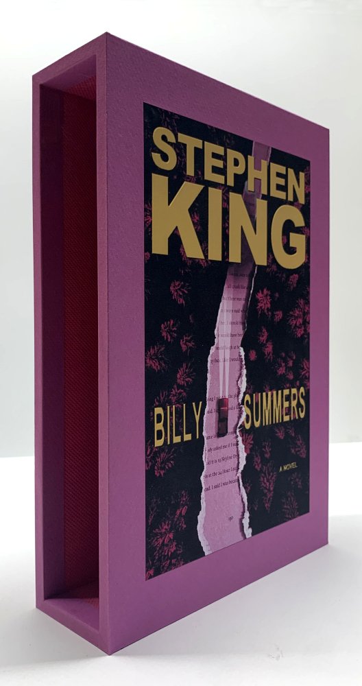 CUSTOM SLIPCASE for - Stephen King - BILLY SUMMERS - Pink Pages VIP Edition Only Rear Panel