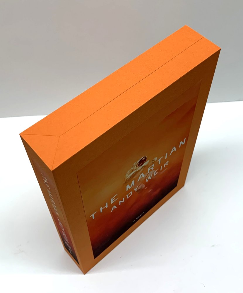 CUSTOM SLIPCASE for Andy Weir - The Martian - 1st Edition / 1st Printing (Orange)