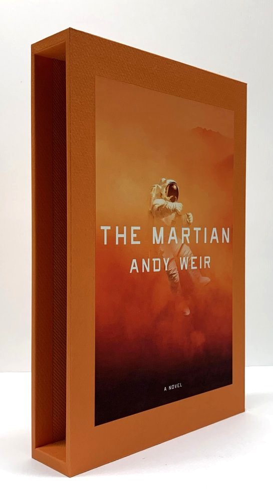 CUSTOM SLIPCASE for Andy Weir - The Martian - 1st Edition / 1st Printing (Orange)