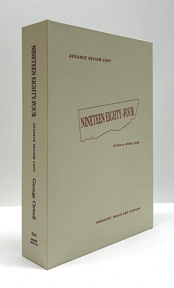 CUSTOM SLIPCASE for George Orwell - Nineteen Eighty Four - US Advance Review Copy - Rear Panel