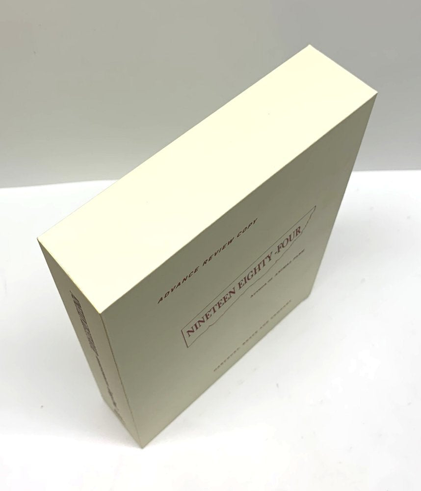 CUSTOM SLIPCASE for George Orwell - Nineteen Eighty Four - US Advance Review Copy - Rear Panel