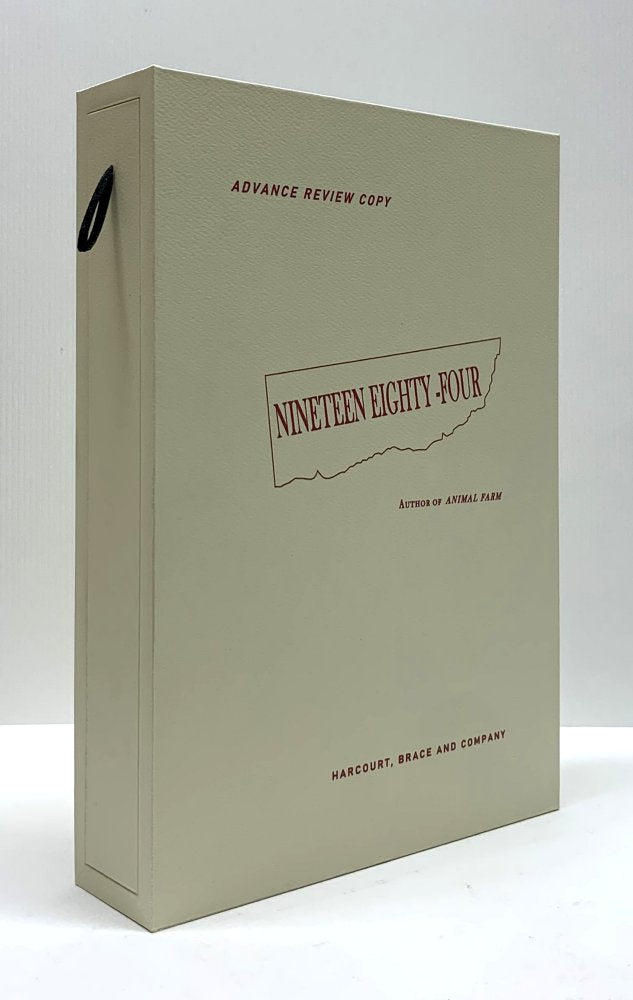 CUSTOM SLIPCASE for George Orwell - Nineteen Eighty Four - US Advance Review Copy - Rear Panel