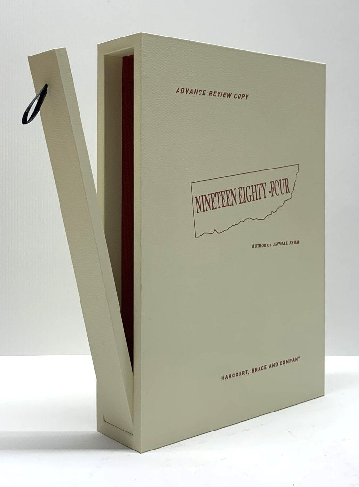 CUSTOM SLIPCASE for George Orwell - Nineteen Eighty Four - US Advance Review Copy - Rear Panel