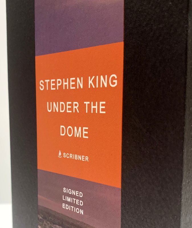 CUSTOM SLIPCASE for Stephen King - Under The Dome - 1500 Signed Copies REAR PANEL - W/ Room For Collector Card Pack