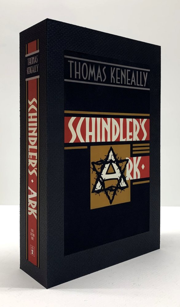 CUSTOM SLIPCASE for - Thomas Keneally - Schindler's Ark - UK 1st Edition / 1st Printing Rear Panel