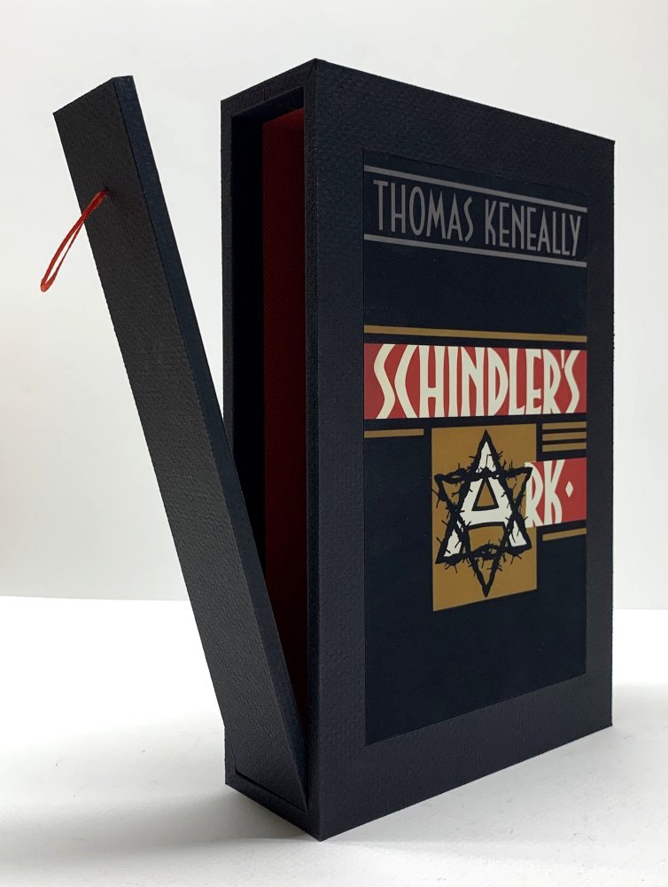 CUSTOM SLIPCASE for - Thomas Keneally - Schindler's Ark - UK 1st Edition / 1st Printing Rear Panel