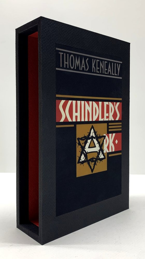 CUSTOM SLIPCASE for - Thomas Keneally - Schindler's Ark - UK 1st Edition / 1st Printing Rear Panel