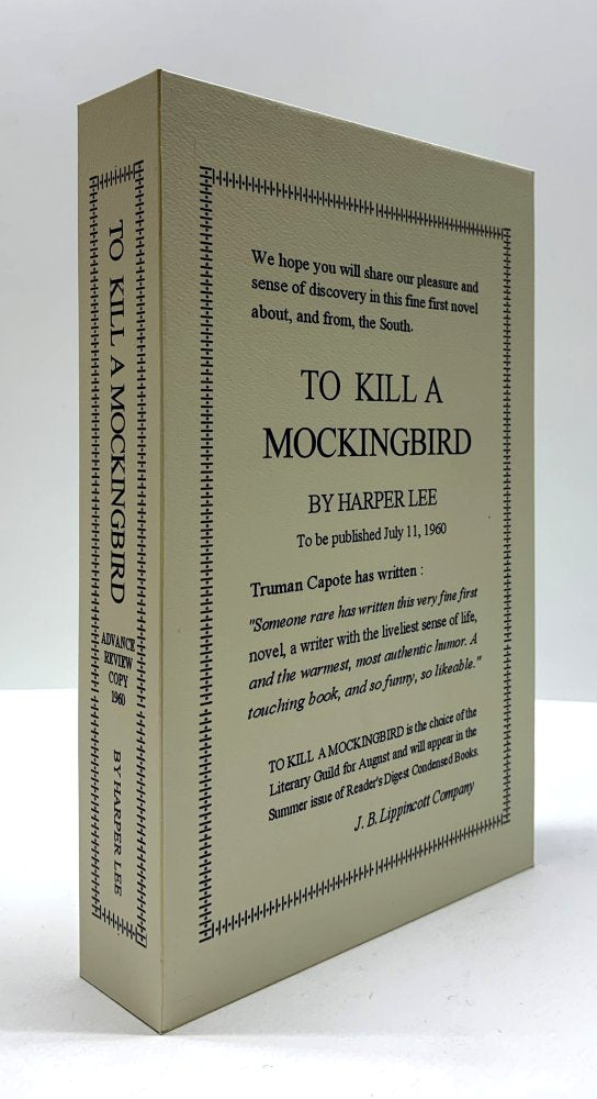 CUSTOM SLIPCASE for Harper Lee - To Kill A Mockingbird - Advance Review Copy 1960