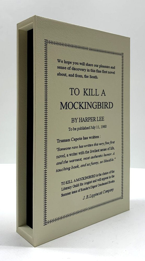 CUSTOM SLIPCASE for Harper Lee - To Kill A Mockingbird - Advance Review Copy 1960