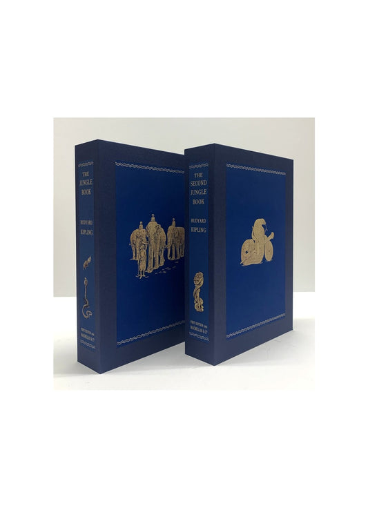 CUSTOM SLIPCASE SET for Rudyard Kipling - The Jungle Book & The Second Jungle Book - 1st / 1st