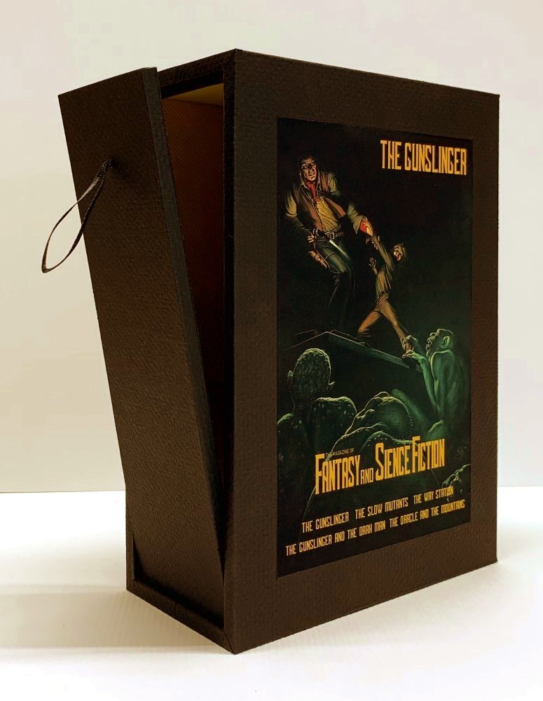 CUSTOM SLIPCASE for Stephen King - THE GUNSLINGER - Sci Fi Fantasy Mag 5 Vol PB - Rear Panel