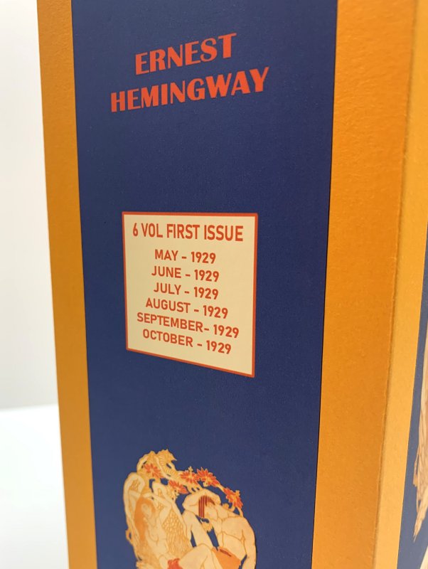 CUSTOM SLIPCASE for - Hemingway - A Farewell To Arms - Scribners Magazine True First Issue Rear Panel