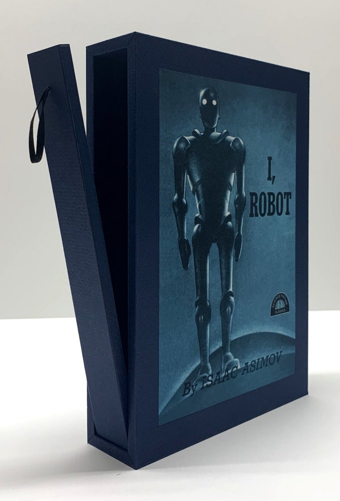 CUSTOM SLIPCASE for Isaac Asimov - I, Robot - Rear Panel Grosset & Dunlap Edition