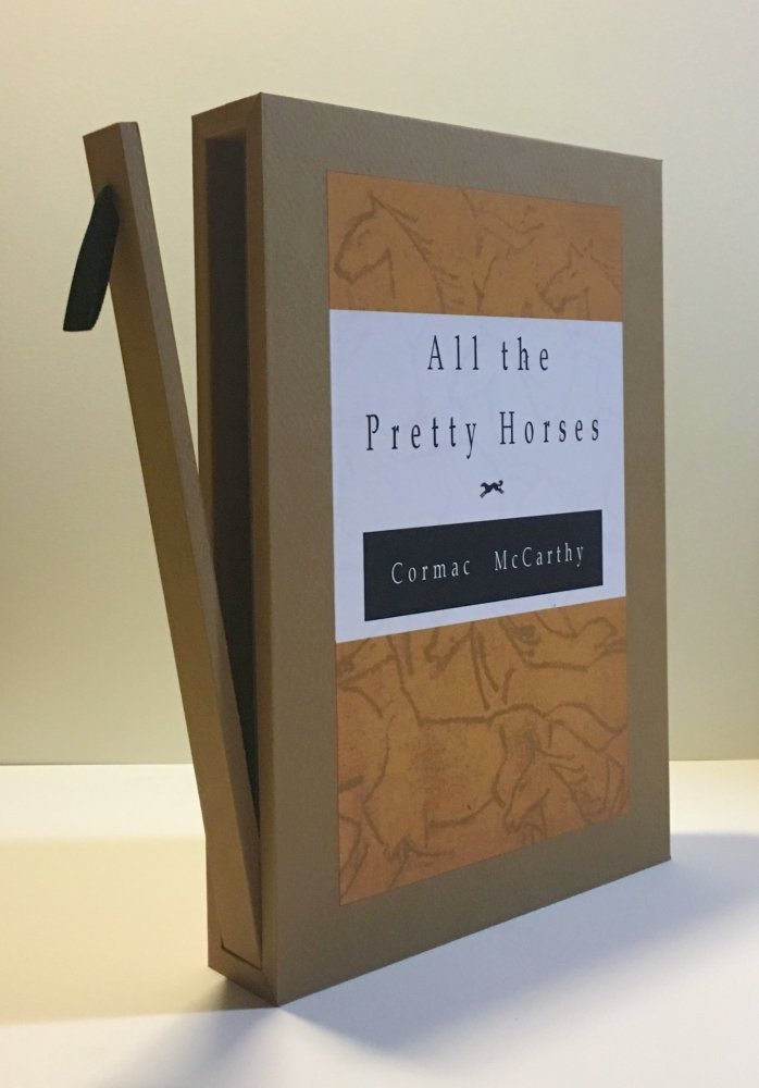 CUSTOM SLIPCASE for Cormac McCarthy - All The Pretty Horses - Softcover Limited Signed 1000