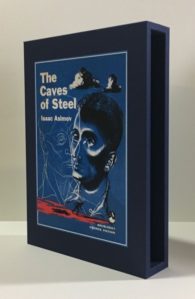 CUSTOM SLIPCASE for Isaac Asimov - The Caves Of Steel - 1st Edition / 1st Printing