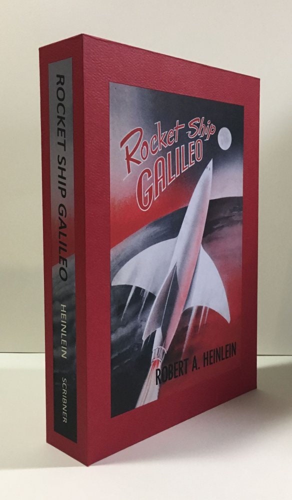 CUSTOM SLIPCASE for Robert A. Heinlein - Rocketship Galileo - 1st Edition / 1st Printing