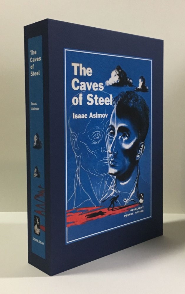 CUSTOM SLIPCASE for Isaac Asimov - The Caves Of Steel - 1st Edition / 1st Printing