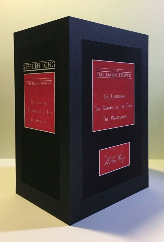 CUSTOM SLIPCASE SET for Stephen King - The Dark Tower - 3 Case Set for Grant Dark Tower Books 1, 2 & 3