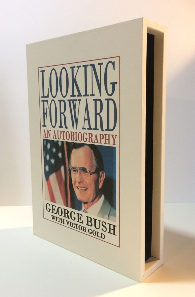 CUSTOM SLIPCASE for George Bush - Looking Forward - 1st Printing / 1st Printing