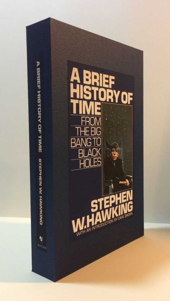 CUSTOM SLIPCASE for Stephen Hawking - A Brief History Of Time - 1st Printing / 1st Printing