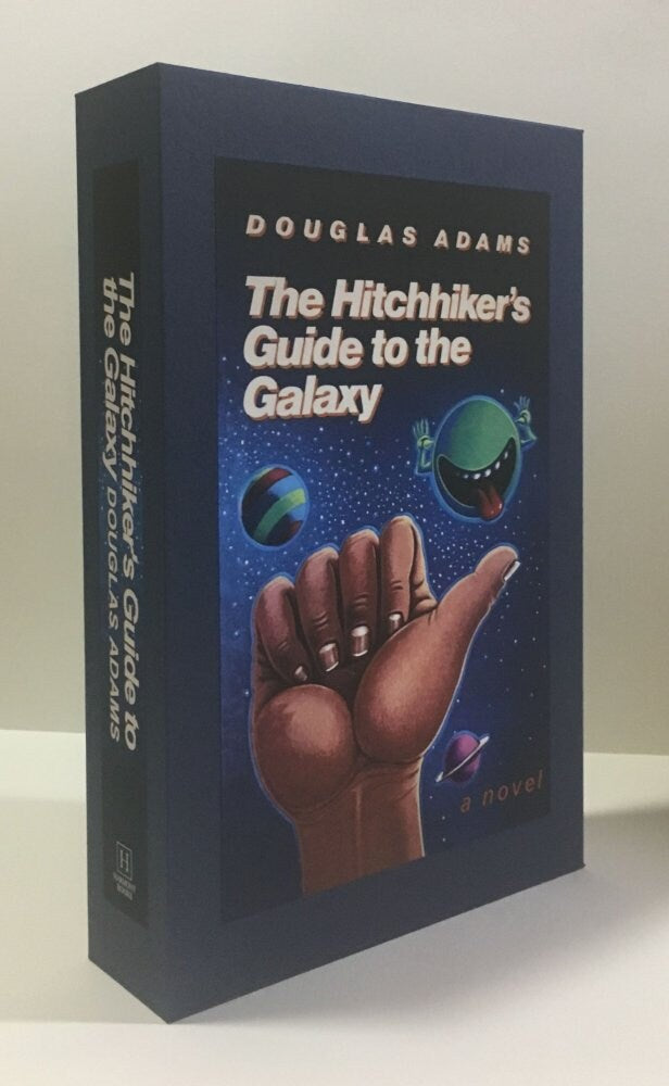 CUSTOM SLIPCASE for Douglas Adams - The Hitchhikers Guide To The Galaxy - 1st Printing / 1st Printing