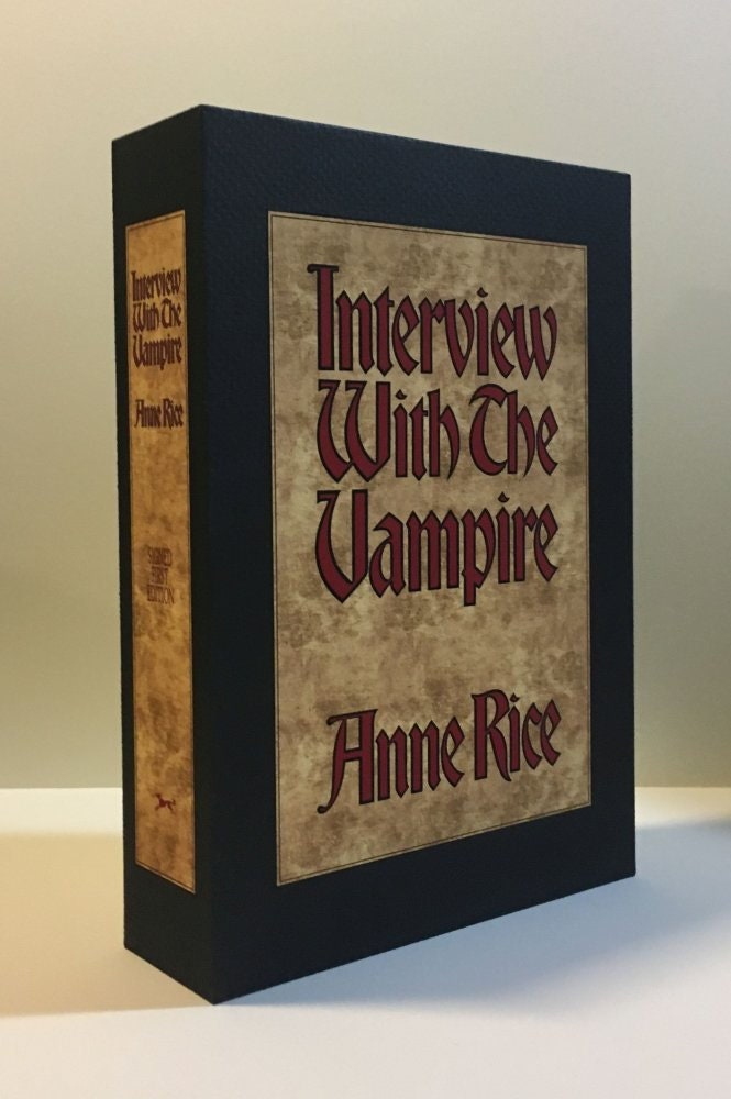 CUSTOM SLIPCASE for Anne Rice - Interview With The Vampire - 1st / 1st Removable Spine