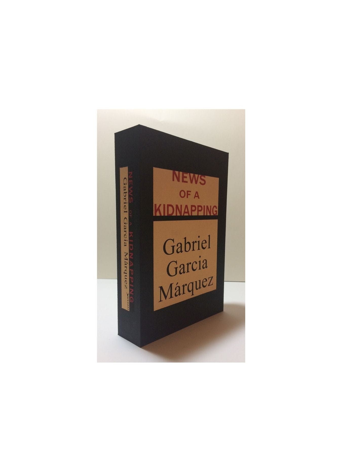 CUSTOM SLIPCASE for Gabriel Garcia Marquez - News Of A Kidnapping - 1st Printing / 1st Printing