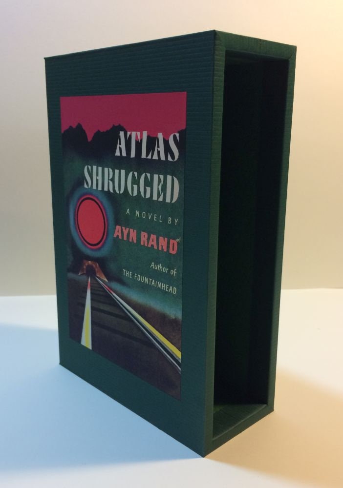 CUSTOM SLIPCASE for Ayn Rand - Atlas Shrugged - 1st Edition / 1st Printing