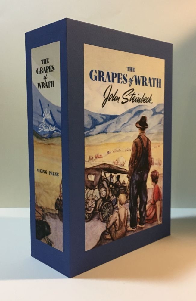 CUSTOM SLIPCASE for John Steinbeck - The Grapes Of Wrath - 1st Printing / 1st Printing