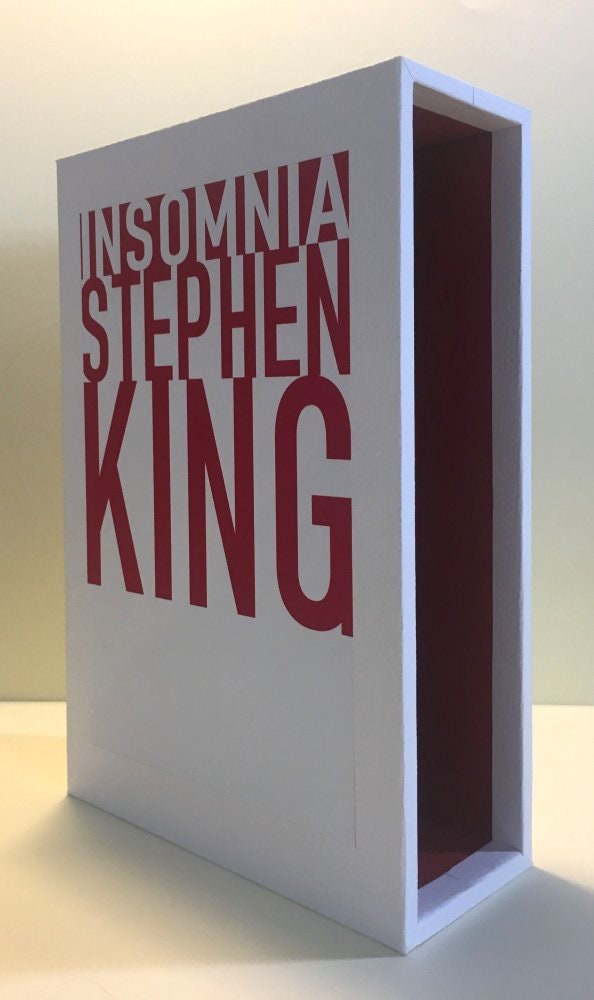 CUSTOM SLIPCASE for Stephen King - Insomnia - 1st Edition / 1st Printing (White)