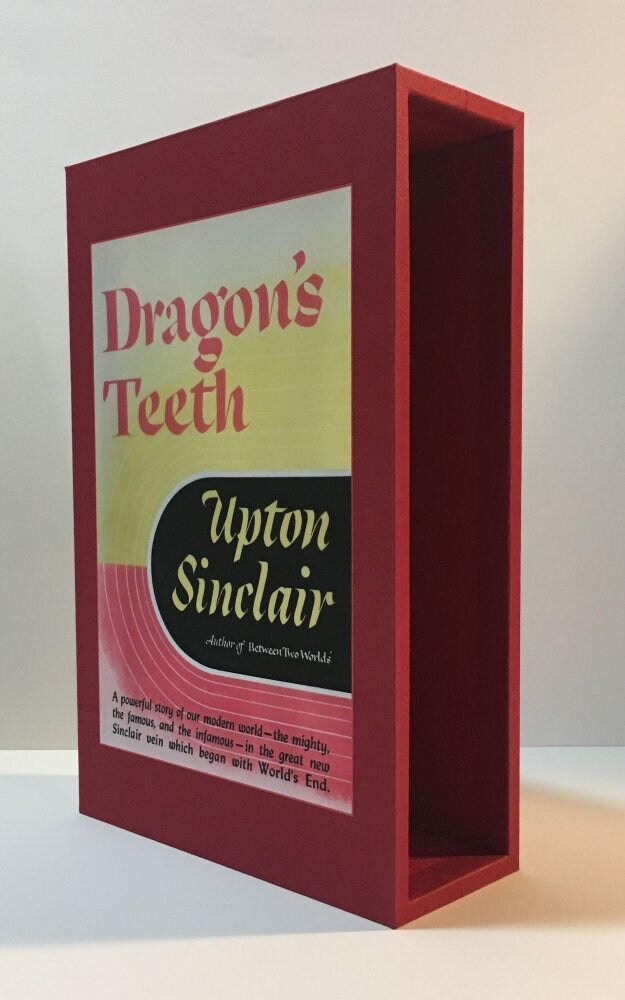 CUSTOM SLIPCASE for Upton Sinclair - Dragon's Teeth - 1st / 1st Viking Press