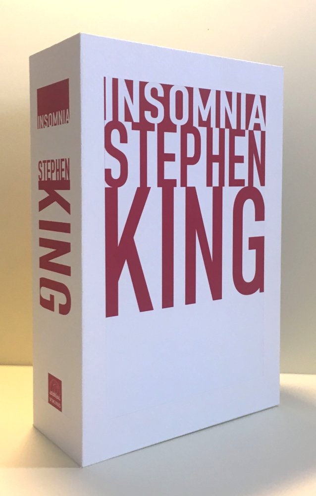 CUSTOM SLIPCASE for Stephen King - Insomnia - 1st Edition / 1st Printing (White)