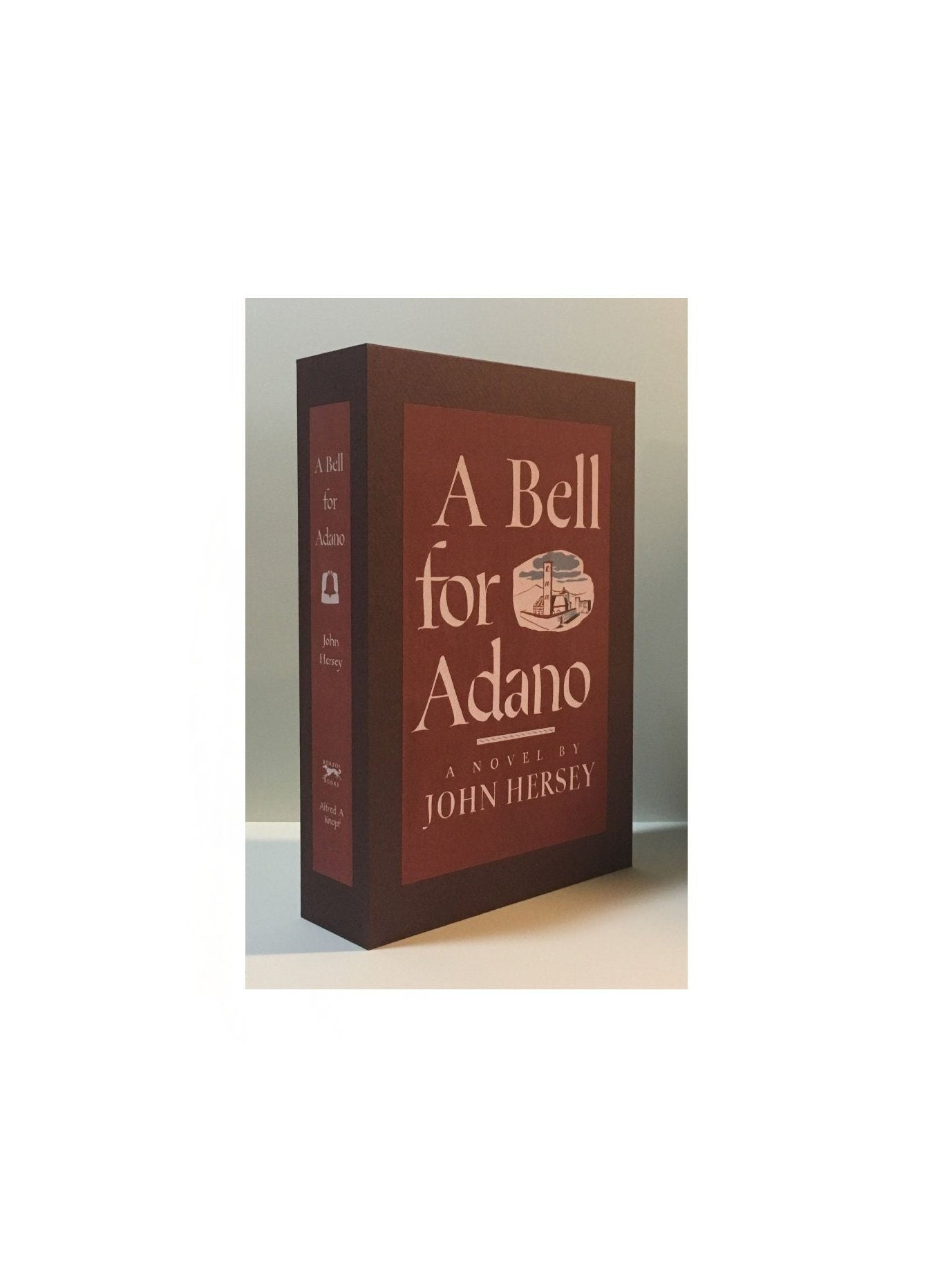 CUSTOM SLIPCASE for John Hersey - A Bell For Adano - 1st Printing / 1st Printing