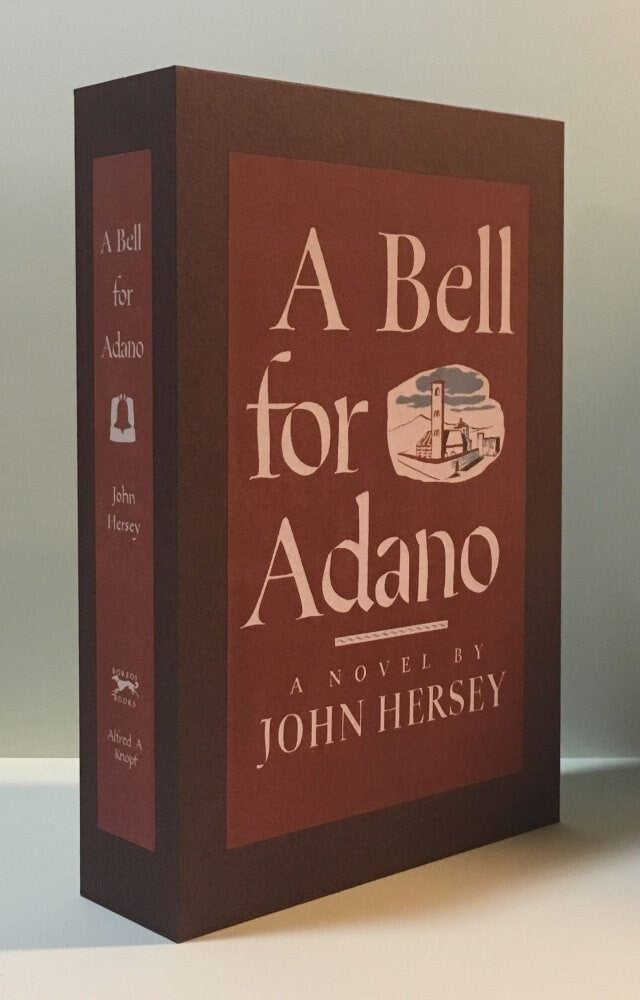 CUSTOM SLIPCASE for John Hersey - A Bell For Adano - 1st Printing / 1st Printing